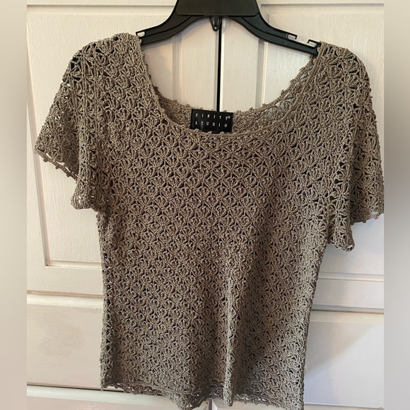 Crocheted top by Infinity Studio Ladies size Medium - Picture 1 of 10